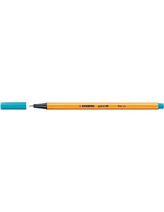 Marqueur fibre Stabilo Point 88 à pointe fine - trait 0,4 mm - encre à base d'eau - bleu clair