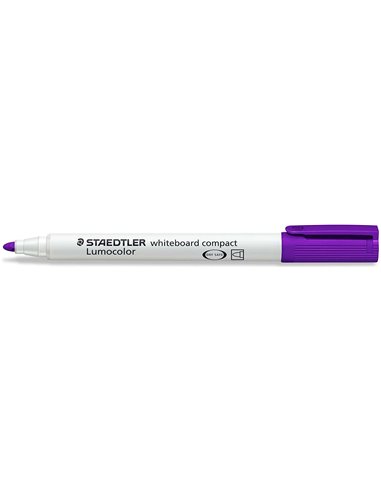 Marqueur pour tableau blanc Staedtler Lumocolor 341 – Pointe biseautée (environ 1-2 mm) – Séchage rapide – Violet