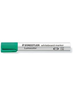 Marqueur pour tableau blanc Staedtler Lumocolor 351 – Pointe biseautée (environ 2 à 5 mm) – Séchage rapide – Vert