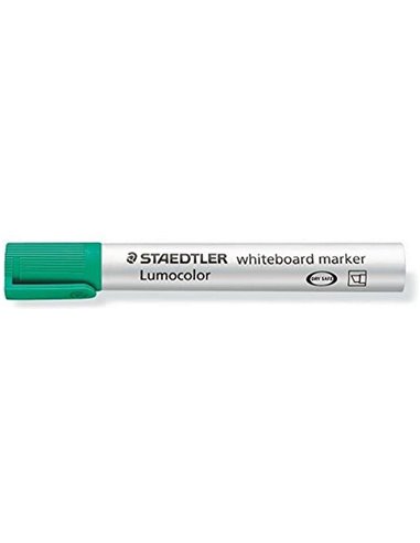 Marqueur pour tableau blanc Staedtler Lumocolor 351 – Pointe biseautée (environ 2 à 5 mm) – Séchage rapide – Vert