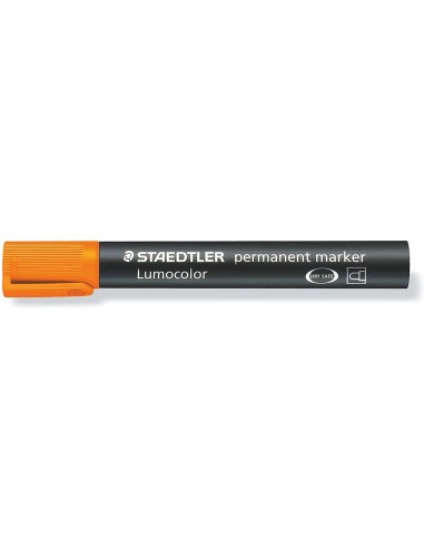 Marqueur permanent Staedtler Lumocolor 352 - Pointe ronde - Longueur de trait environ 2 mm - Capuchon avec clip - Séchage rapide