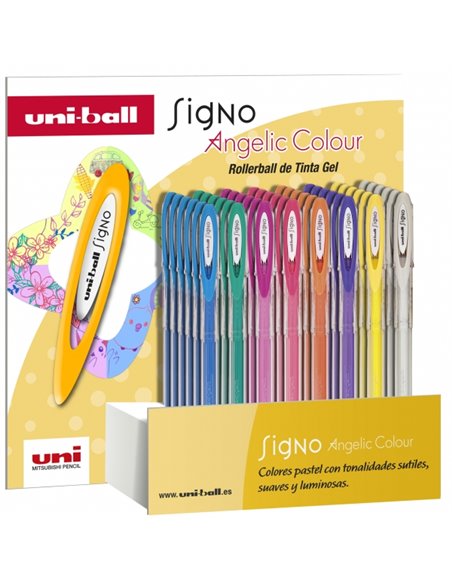 Uni-ball Signo Angelic Lot de 48 stylos roller à encre gel - Pointe 0,7 mm - Encre résistante à l'eau et à la lumière - Écrit su