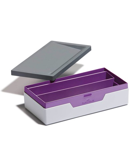 Organiseur de bureau durable plastique varicolor gris      violet