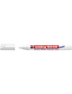 Marqueur permanent industriel Edding 8046 – Pointe ronde 1-3 mm – Encre opaque – Résistant à l'usure, aux frottements et à la lu