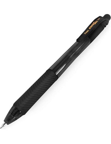 Stylo à bille rétractable Pentel Energel X - Pointe 0,7 mm - Trait 0,35 mm - Encre gel - Rechargeable - Grip - 50 % de matériaux