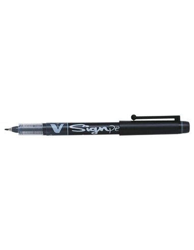 Marqueur à pointe fine Pilot V-Sign Pen - Pointe fine 2 mm - Trait 0,6 mm - Noir
