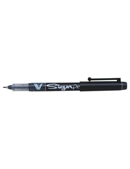 Marqueur à pointe fine Pilot V-Sign Pen - Pointe fine 2 mm - Trait 0,6 mm - Noir