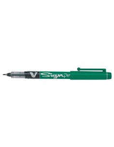 Marqueur à pointe fine Pilot V-Sign Pen - Pointe fine 2 mm - Ligne 0,6 mm - Vert