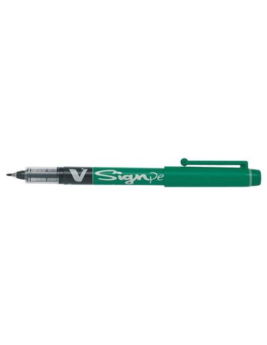Marqueur à pointe fine Pilot V-Sign Pen - Pointe fine 2 mm - Ligne 0,6 mm - Vert