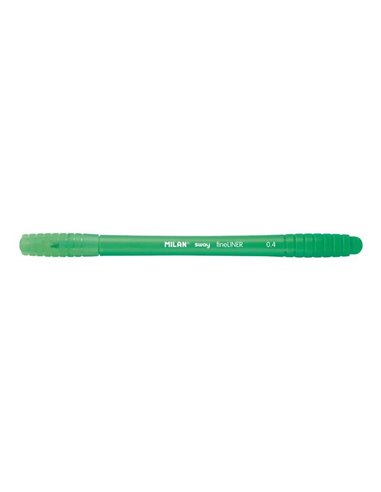 Marqueur Milan Sway Fineliner - Pointe fine 0,4 mm - Ergonomique - Encre à eau - Couleur verte