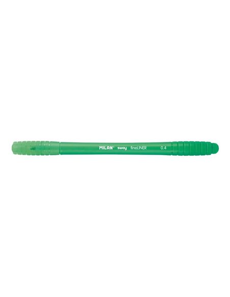 Marqueur Milan Sway Fineliner - Pointe fine 0,4 mm - Ergonomique - Encre à eau - Couleur verte