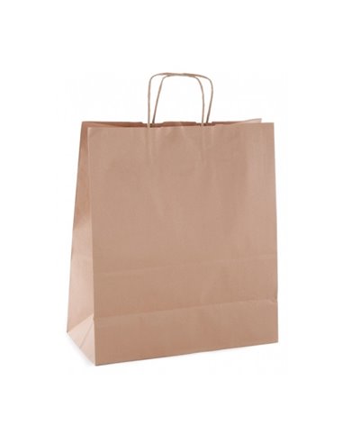 Lot de 50 sacs Kraft Apli - Haute résistance - Anses bouclées - Réutilisables et recyclables - Couleur marron