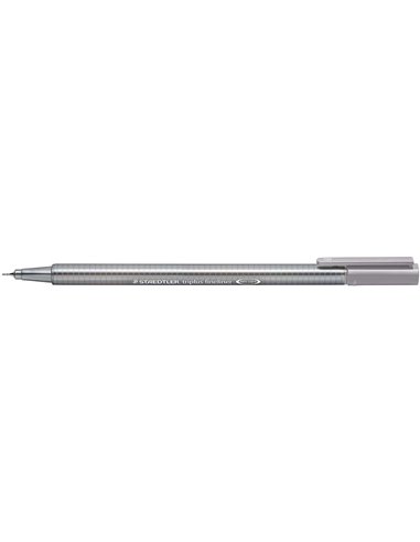 Marqueur Staedtler Triplus Fineliner 334 à pointe fine – trait 0,3 mm – encre à base d'eau – gris pierre