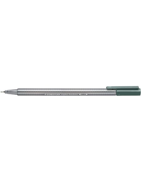 Marqueur Staedtler Triplus Fineliner 334 à pointe fine – trait 0,3 mm – encre à base d'eau – gris chaud