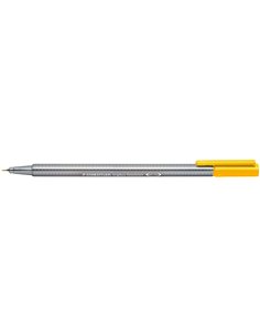 Marqueur pointe fine Staedtler Triplus Fineliner 334 - trait 0,3 mm - encre à base d'eau - jaune intense