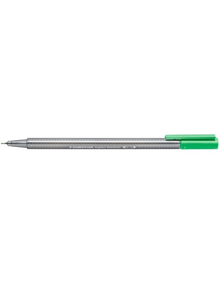 Marqueur pointe fine Staedtler Triplus Fineliner 334 - trait 0,3 mm - encre à base d'eau - vert pâle