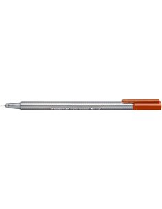 Marqueur Staedtler Triplus Fineliner 334 à pointe fine - trait 0,3 mm - encre à base d'eau - Terre de Sienne brûlée