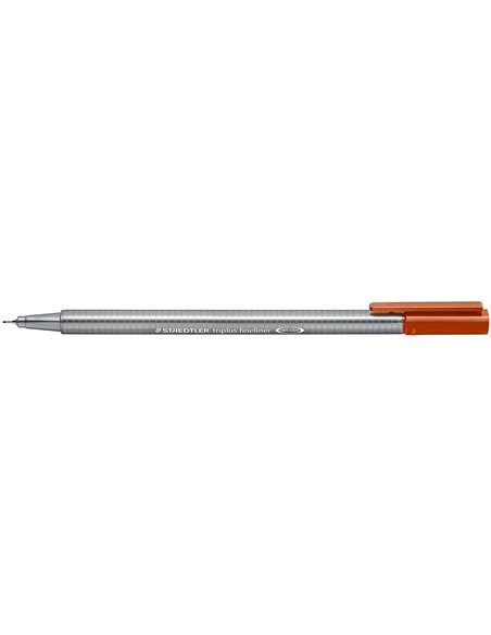 Marqueur Staedtler Triplus Fineliner 334 à pointe fine - trait 0,3 mm - encre à base d'eau - Terre de Sienne brûlée