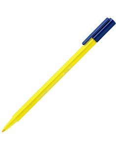 Marqueur pointe fine Staedtler Triplus Color 323 - Trait d'environ 1 mm - Encre à base d'eau - Jaune clair