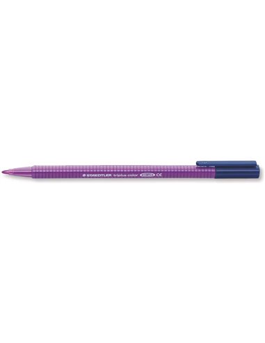 Marqueur pointe fine Staedtler Triplus Color 323 - Trait d'environ 1 mm - Encre à base d'eau - Violet