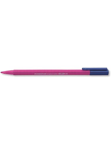 Marqueur pointe fine Staedtler Triplus Color 323 - Trait d'environ 1 mm - Encre à base d'eau - Violet rougeâtre