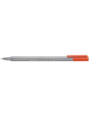 Marqueur Staedtler Triplus Fineliner 334 à pointe fine – trait 0,3 mm – encre à base d'eau – rouge écarlate
