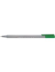 Marqueur Staedtler Triplus Fineliner 334 à pointe fine – trait 0,3 mm – encre à base d'eau – vert sève