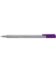 Marqueur Staedtler Triplus Fineliner 334 à pointe fine - trait 0,3 mm - encre à base d'eau - violet