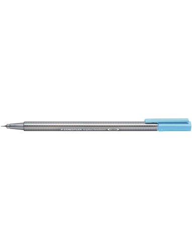 Marqueur Staedtler Triplus Fineliner 334 à pointe fine – trait 0,3 mm – encre à base d'eau – bleu aqua