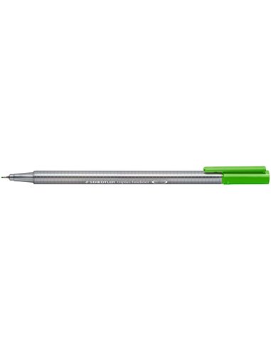 Marqueur Staedtler Triplus Fineliner 334 à pointe fine – trait 0,3 mm – encre à base d'eau – vert clair
