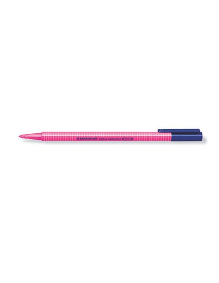 Marqueur fluorescent Staedtler Triplus Textsurfer 362 - Pointe biseautée 1 - 4 mm environ - Encre à base d'eau - Rose
