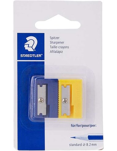 Taille-crayon en plastique Staedtler 510 50 - Angle d'affûtage 23° - 1 trou