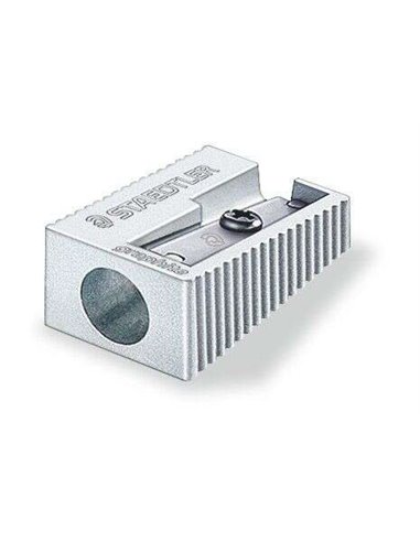 Taille-crayon Staedtler en métal avec lame en métal - Angle d'affûtage de 23° - 1 trou