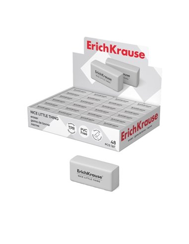 Gomme Erichkrause Nice Little Thing de dureté moyenne – En caoutchouc thermoplastique hypoallergénique – Sans PVC – Blanche