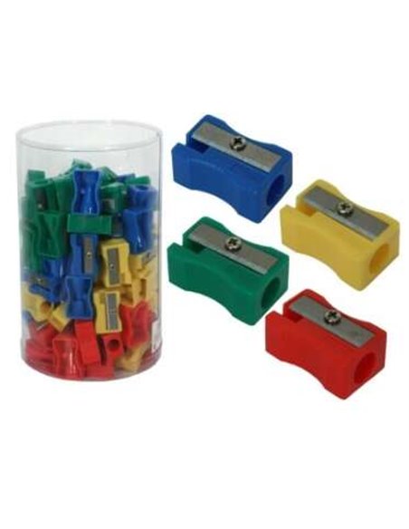 Taille-crayon en plastique Bismark pour crayons ordinaires - Couleurs assorties
