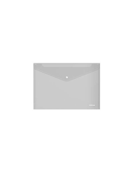 Enveloppe classique Erichkrause Fizzy avec fermoir, format A5+ - Transparente