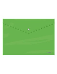 Porte-documents Dohe Folio - Fermeture à pression - Polypropylène cristal opaque 200 microns - Vert