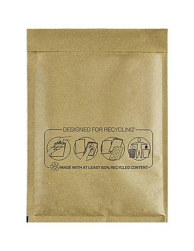 Fellowes Bankers Box Lot de 100 sacs à bulles rembourrés 180 x 260 mm - Bulles intérieures amortissantes - Idéal pour l'expéditi