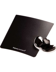 Repose-poignet coulissant Fellowes Canal-V Gel - Minimise la pression sur le poignet - Noir