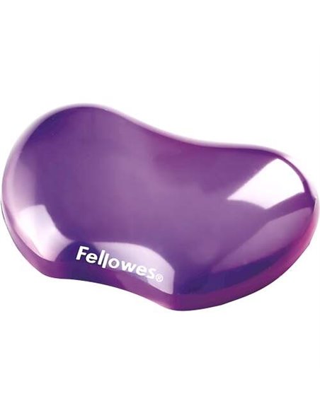 Repose-poignet flexible en gel Fellowes Crystal - Résistant aux taches - Violet