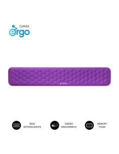 Repose-poignet pour clavier Subblim Ergo Airpad - Mousse à mémoire de forme 65D - Tissu AirMesh respirant - Base antidérapante -