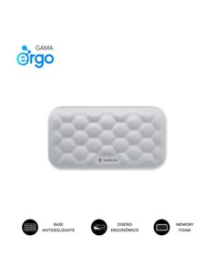 Repose-poignet de souris Subblim Ergo Airpad - Mousse à mémoire de forme 65D - Tissu AirMesh respirant - Base antidérapante - Ar