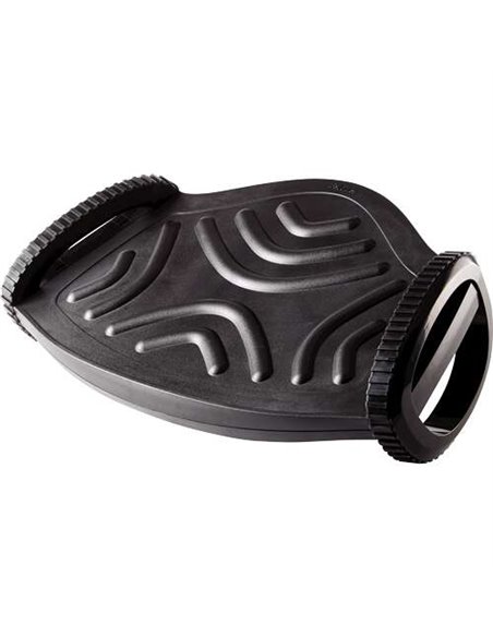 Repose-pieds Fellowes Smart Rocker - Base circulaire double - Favorise une bonne circulation - Surface massante - Noir