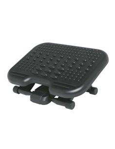 Repose-pieds Kensington Solemassage - Hauteur réglable de 7,5 à 12,5 cm - Inclinaison à 30 degrés - Surface stimulante - Noir