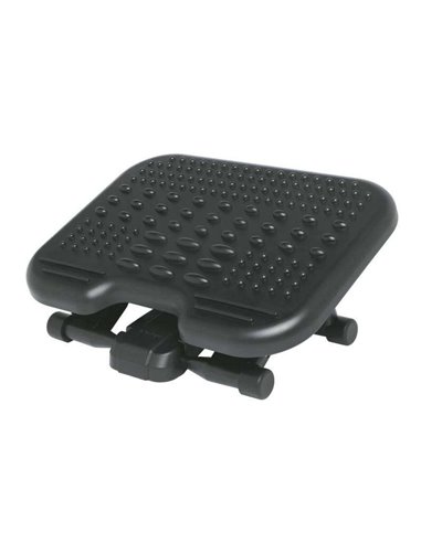 Repose-pieds Kensington Solemassage - Hauteur réglable de 7,5 à 12,5 cm - Inclinaison à 30 degrés - Surface stimulante - Noir