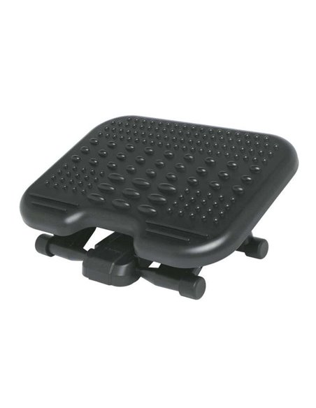 Repose-pieds Kensington Solemassage - Hauteur réglable de 7,5 à 12,5 cm - Inclinaison à 30 degrés - Surface stimulante - Noir