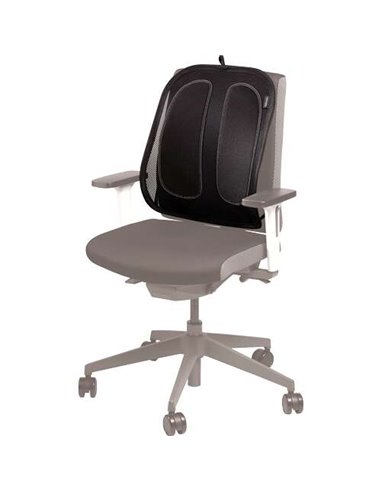 Coussin lombaire Fellowes Mesh Office Suites - Matériau en maille - Ajustable à n'importe quelle chaise - Noir
