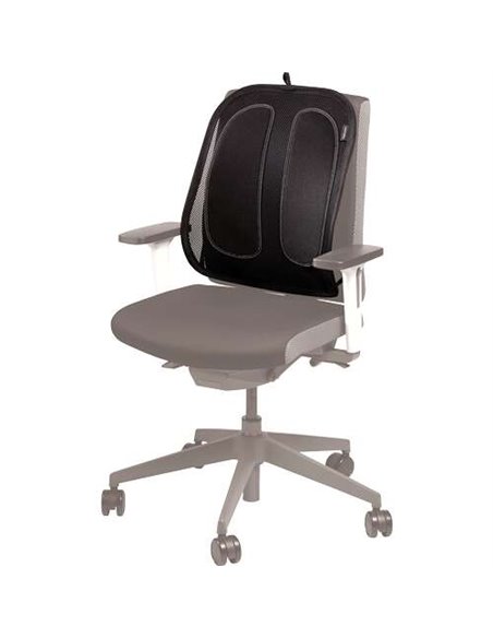 Coussin lombaire Fellowes Mesh Office Suites - Matériau en maille - Ajustable à n'importe quelle chaise - Noir