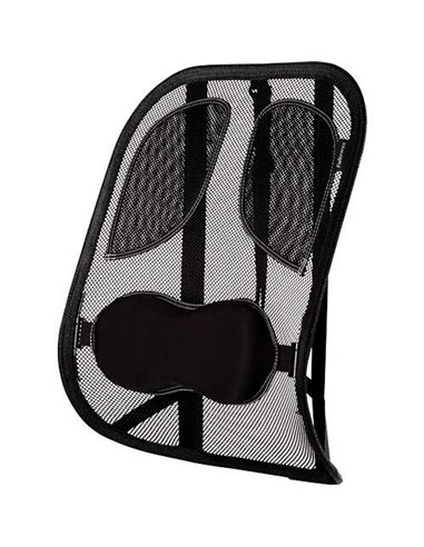 Coussin lombaire Fellowes Mesh Professional Series Suites - Matériau en maille - Système de tension triple - Couleur graphite