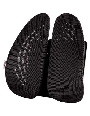 Dossier ergonomique moulable Fellowes Back Angel - Réglable sur 7 hauteurs - Compatible avec la plupart des chaises - Noir